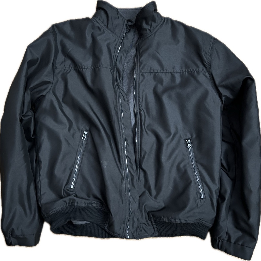 Men's Chaps Black Jacket - Large (LG)